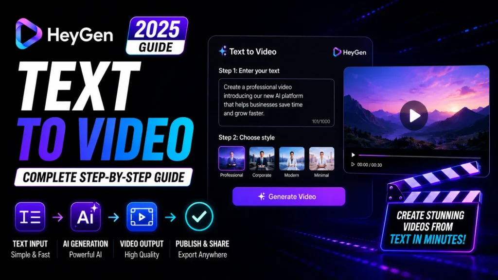 HeyGen Text-to-Video: Complete Feature Guide 2025