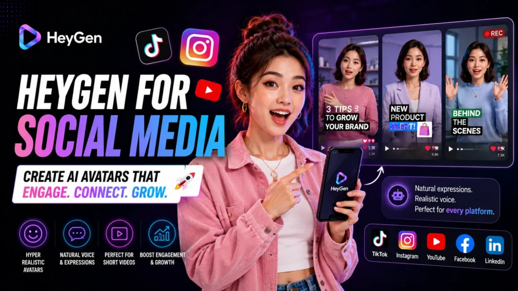 heygen social media