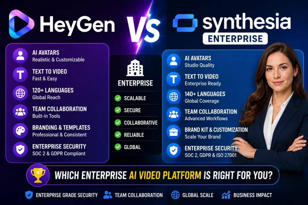 HeyGen vs Synthesia 2026: Best Choice for Enterprise Video Teams