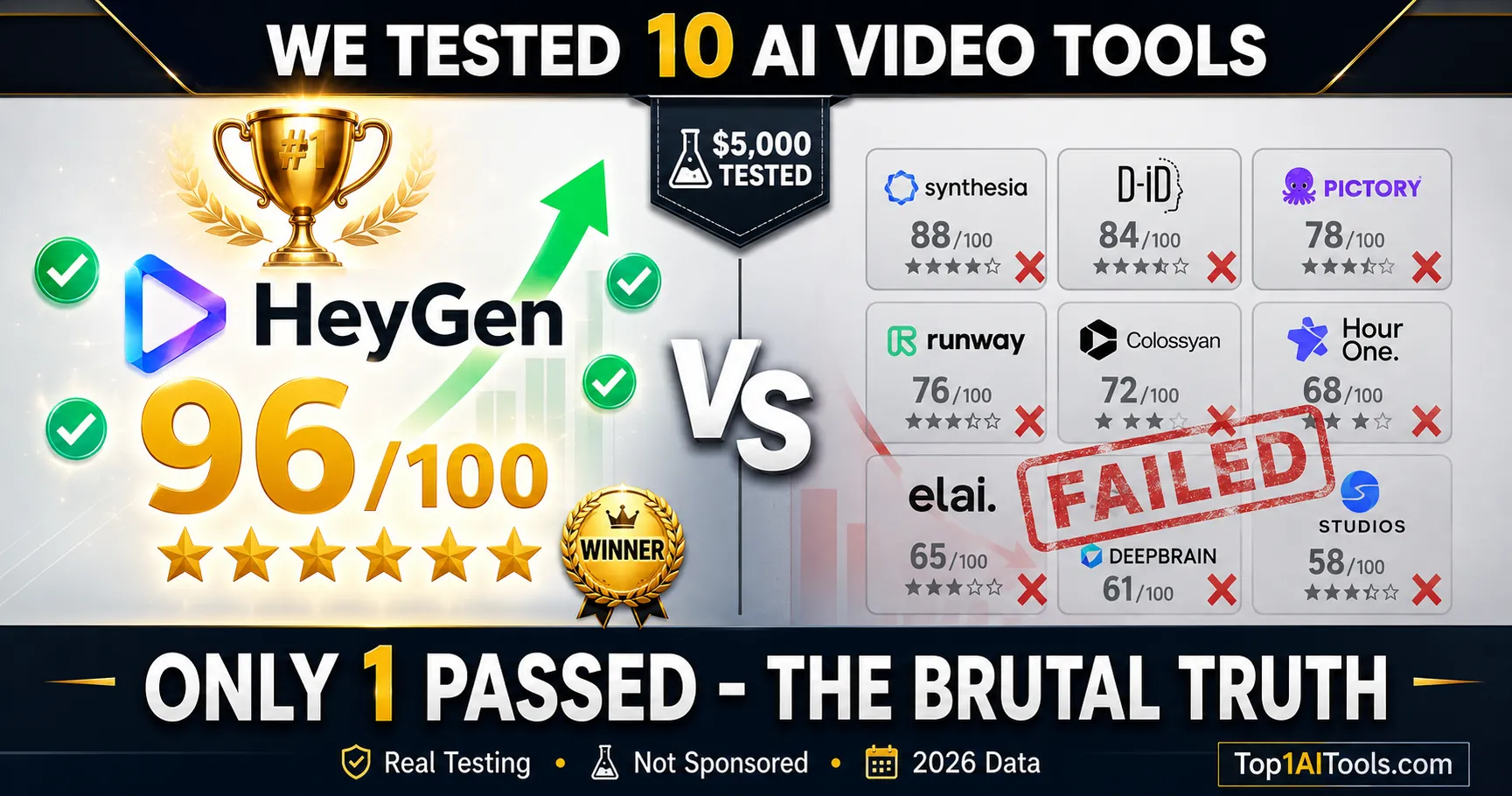 We Spent $5,000 Testing 10 AI Video Tools – Only 1 Passed (The Rest Failed Hard)